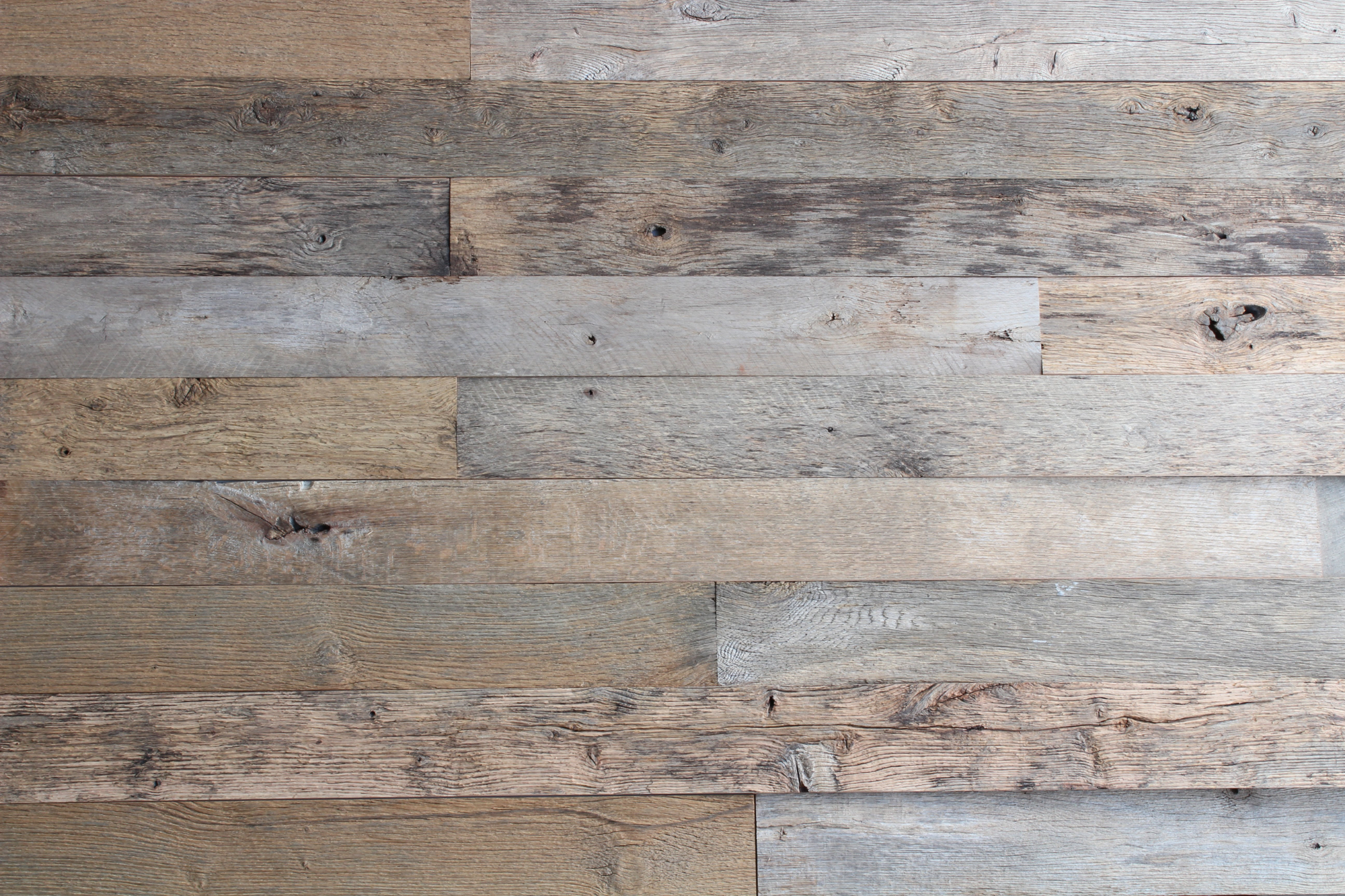 PA NJ Oak Reclaimed Wood Wall Planks, 40 sq ft bundle
